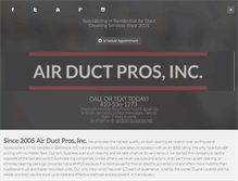 Tablet Screenshot of airductpros.net